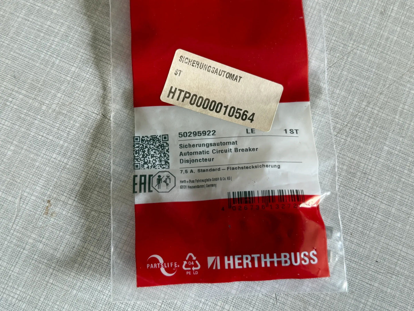 Original Herth+Buss Fahrzeugteile GmbH & Co. KG Sicherungsautomat 50295922 NEU