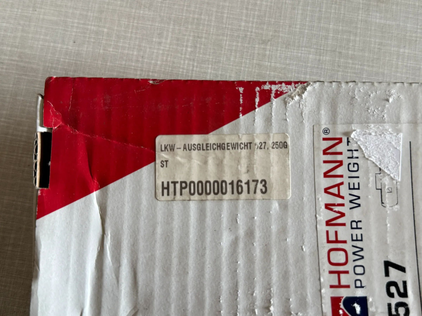 Original WEGMANN automotive GmbH Schlaggewicht Typ 527, 250g, Blei, grau 10st