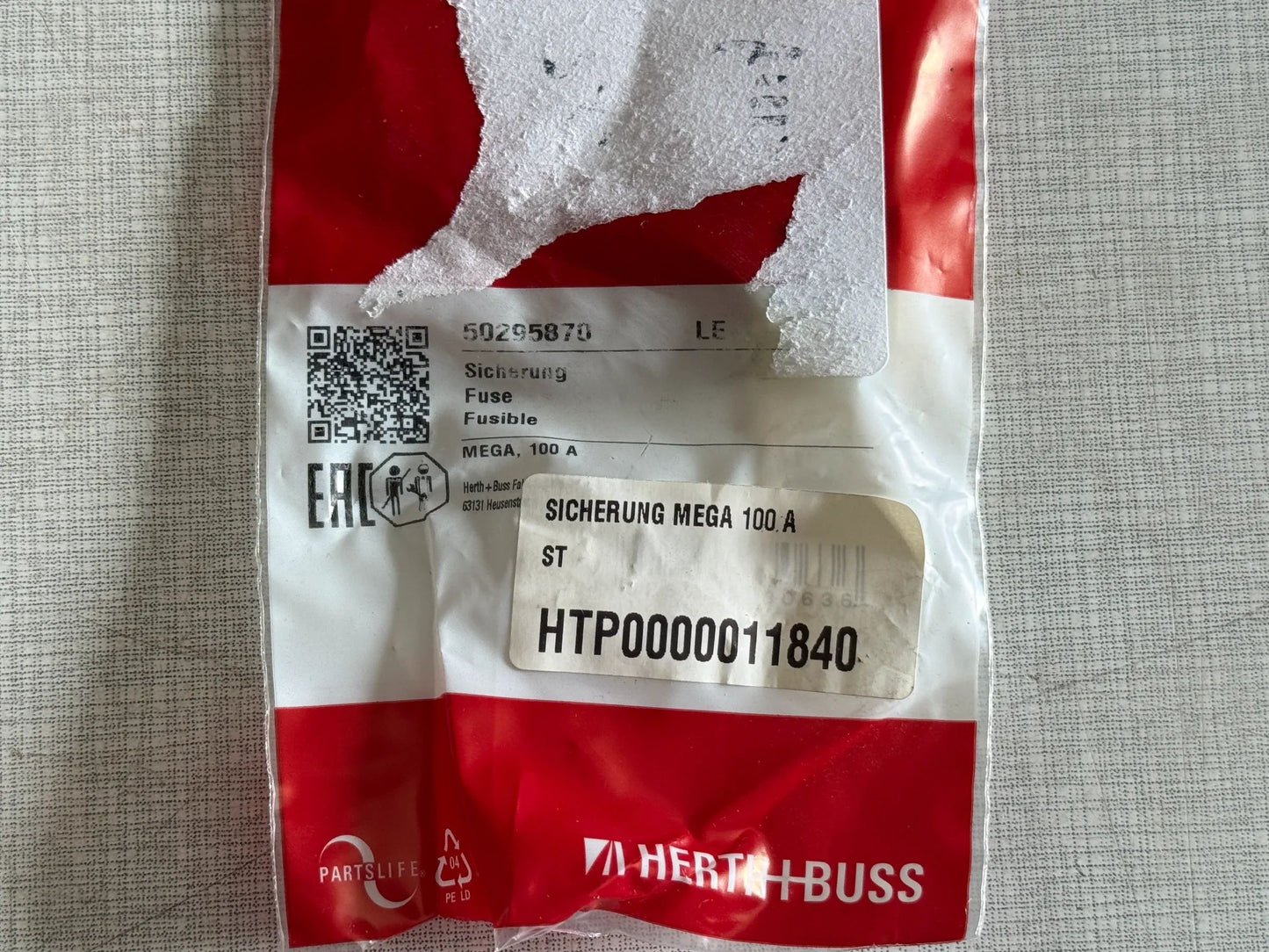 Original Herth+Buss Fahrzeugteile GmbH & Co. KG Sicherungen 50295870 NEU