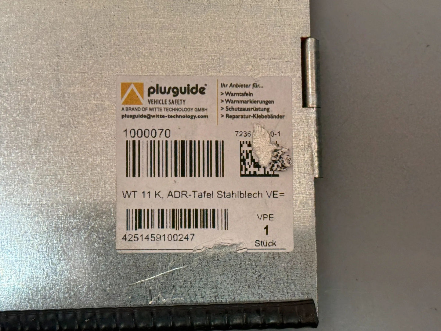 Witte Technology GmbH Warntafel klappbar / 400 x 300 mm 100070 NEU