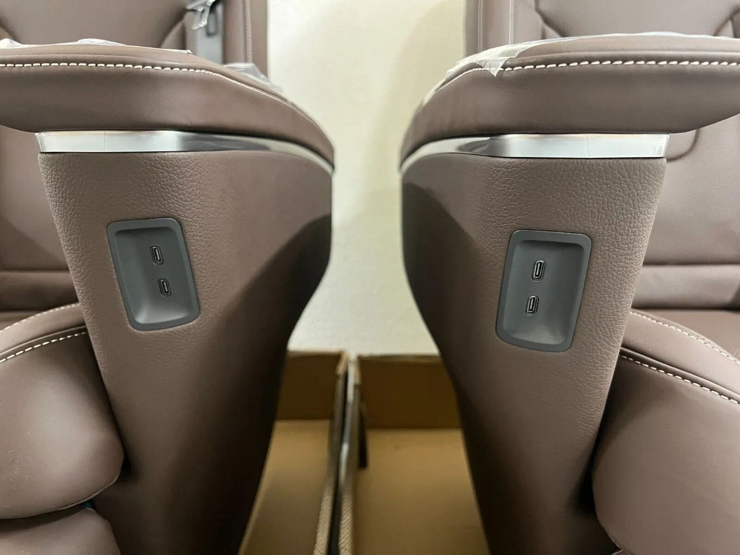 2 X ORIGINAL Mercedes Benz W447 V-Klasse LUXUS-SITZ NAPPA-LEDER BRAUN ELEKTRISCH