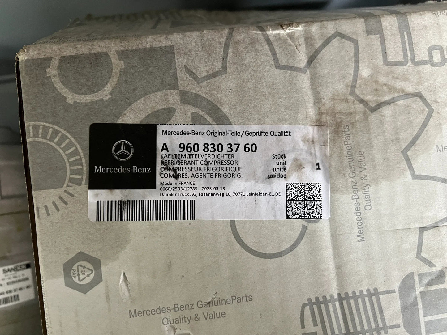 Mercedes Benz Actros MP5 Klimakompressor Kältemittelverdichter A9608303760 NEU
