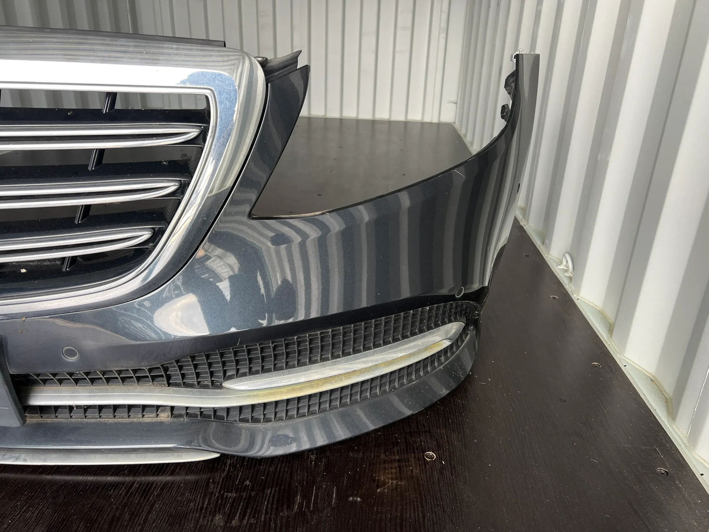 Original Mercedes Benz S-Klasse W222 Stoßstange Stoßfänger vorne 9183 Schwarz NE