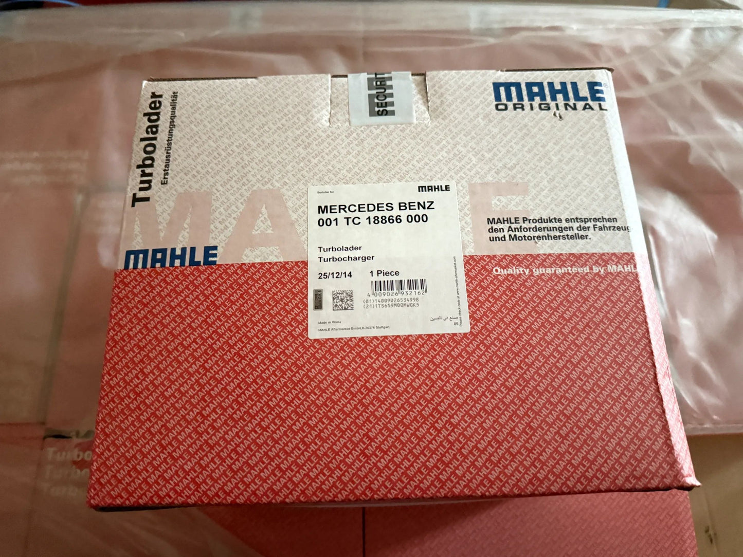 Original Mahle Mercedes Benz Turbolader 001TC18866000 NEU