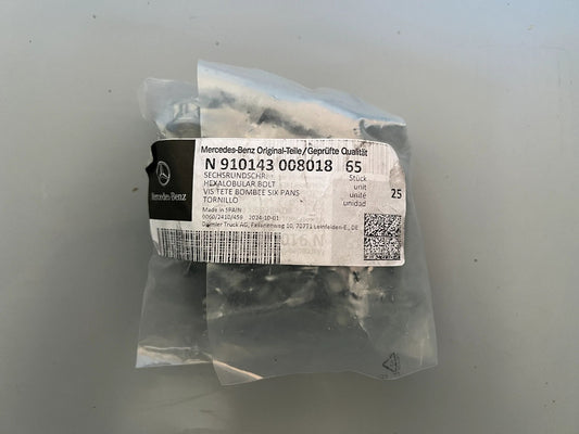 25X Original Mercedes-Benz Sechsrundschraube N910143008018 NEU