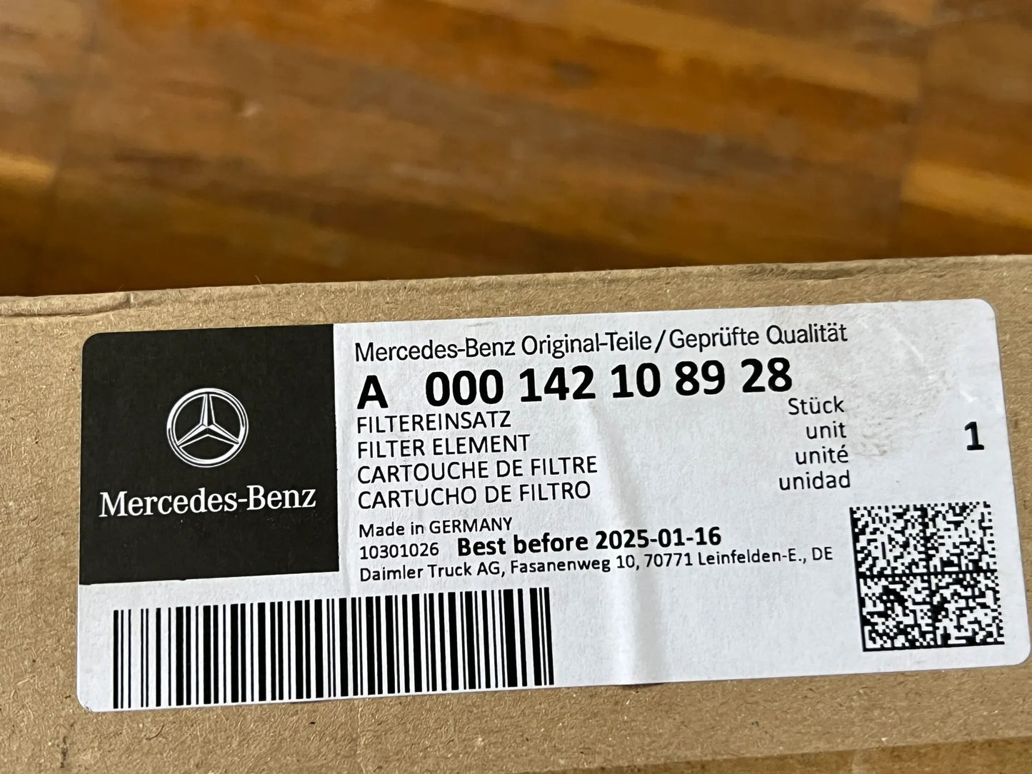 Original Mercedes-Benz Filtereinsatz A000142108928 NEU
