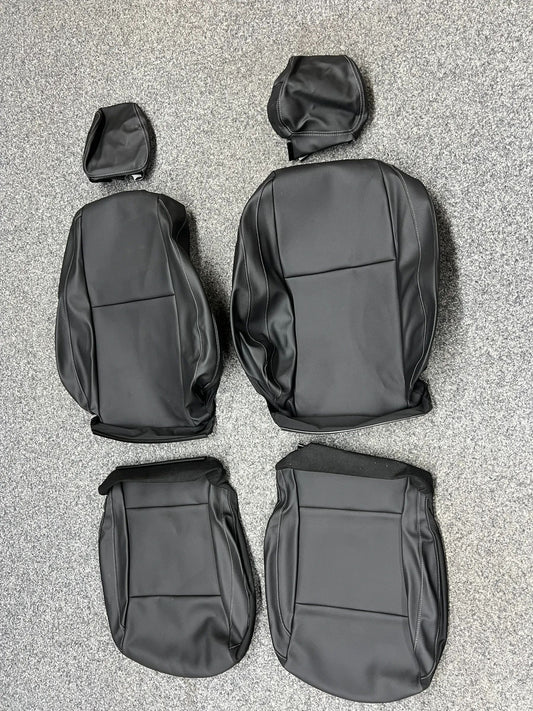 2 X Mercedes-Benz Vito W447 Sitzbezug Komplett Kunstleder Schwarz NEU