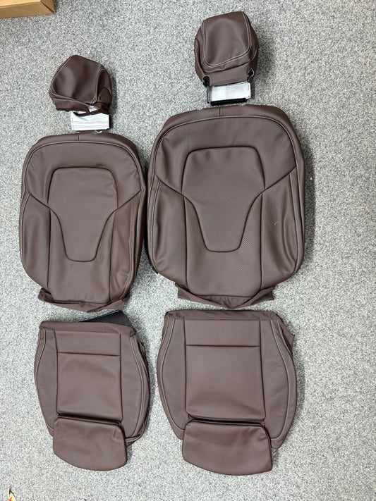 2 X Mercedes-Benz V-Klasse W447 Sitzbezug Komplett Kunstleder BRAUN NEU