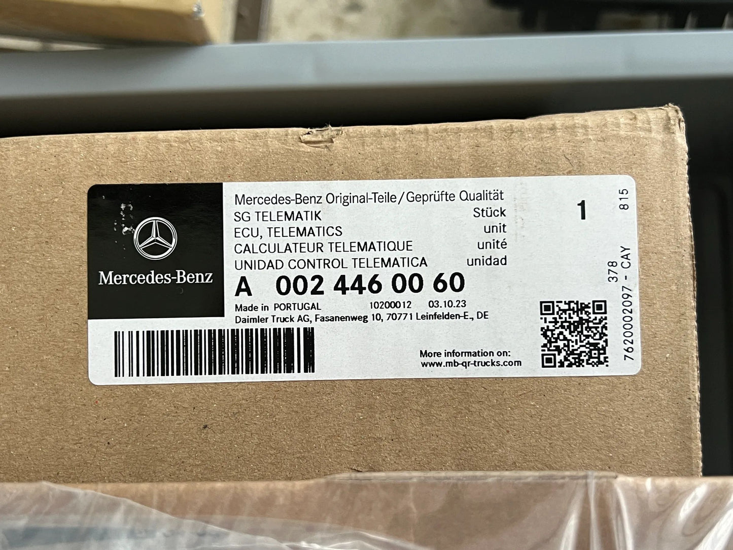 Original Mercedes-Benz Steuergerät SG Telematik A0024460060 NEU