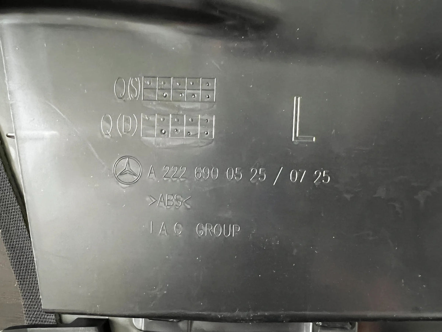 Mercedes Benz S-Klasse W222 B-Säule LINKS Verkleidung schwarz A2226900525