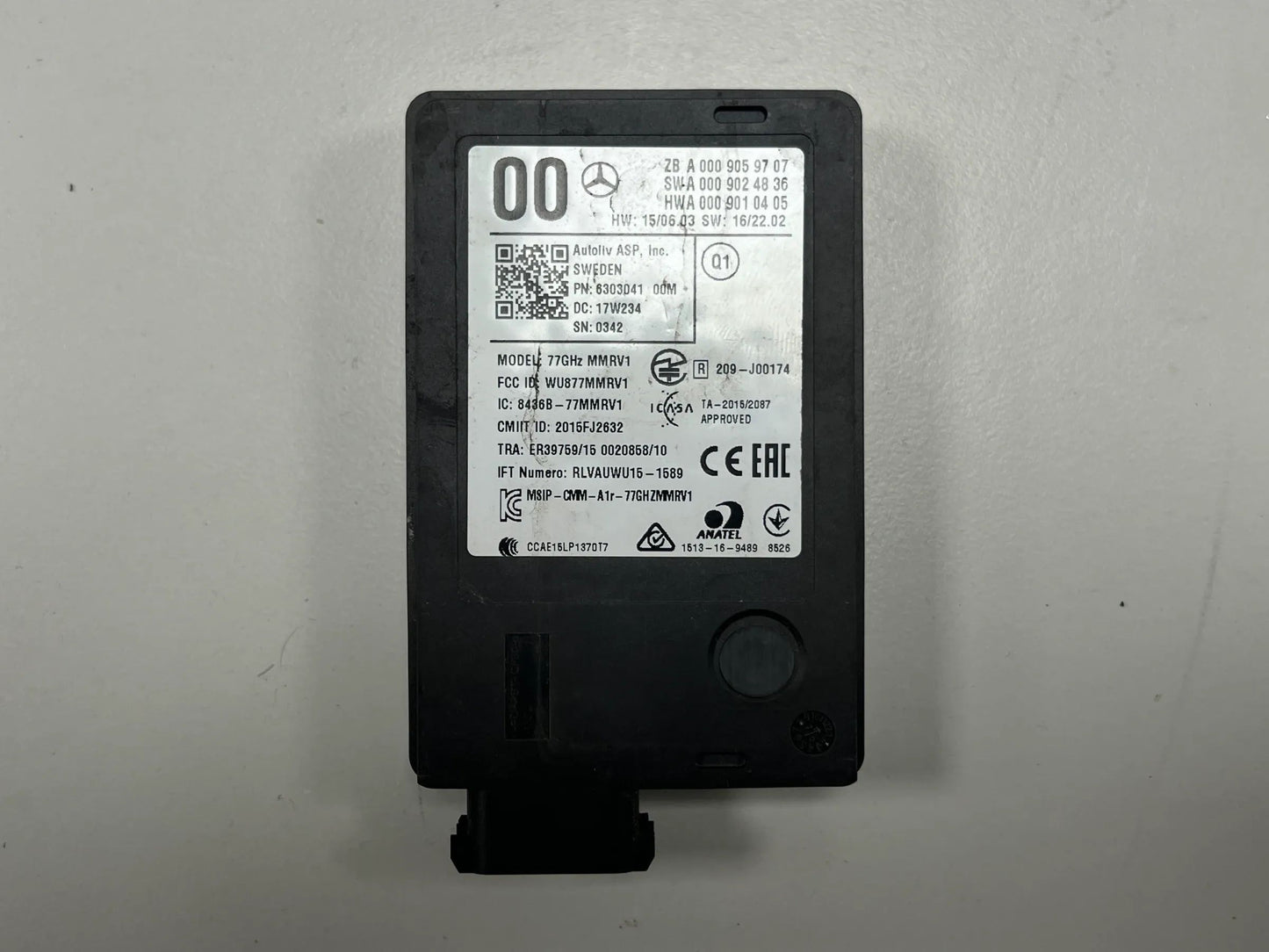 ORIGINAL Mercedes Benz Radarsensor Distronic Totwinkel Steuergerät A0009059707