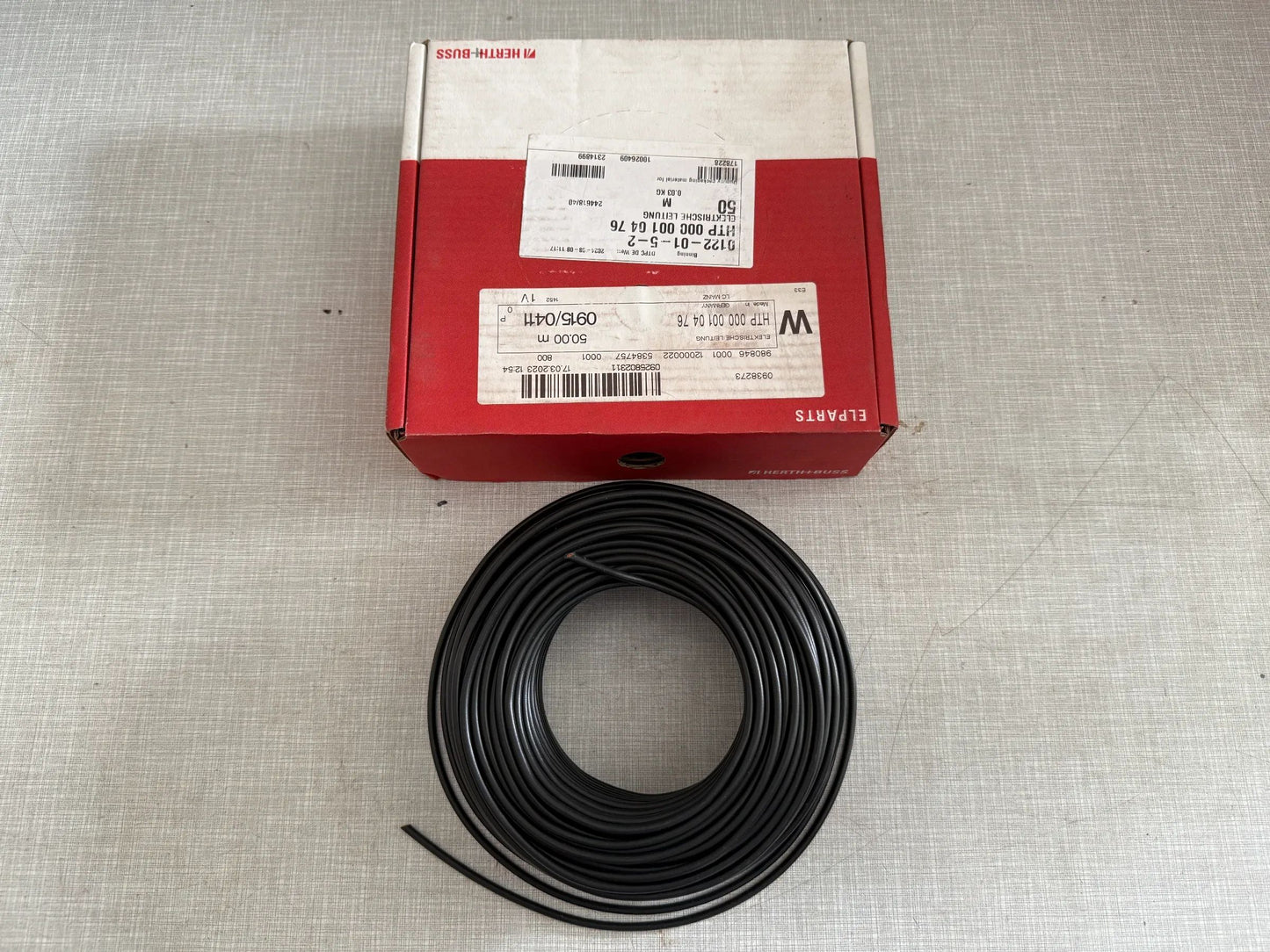 Original Herth+Buss Fahrzeugteile GmbH & Co. KG Elektrokabel 50m 51275109000 NEU