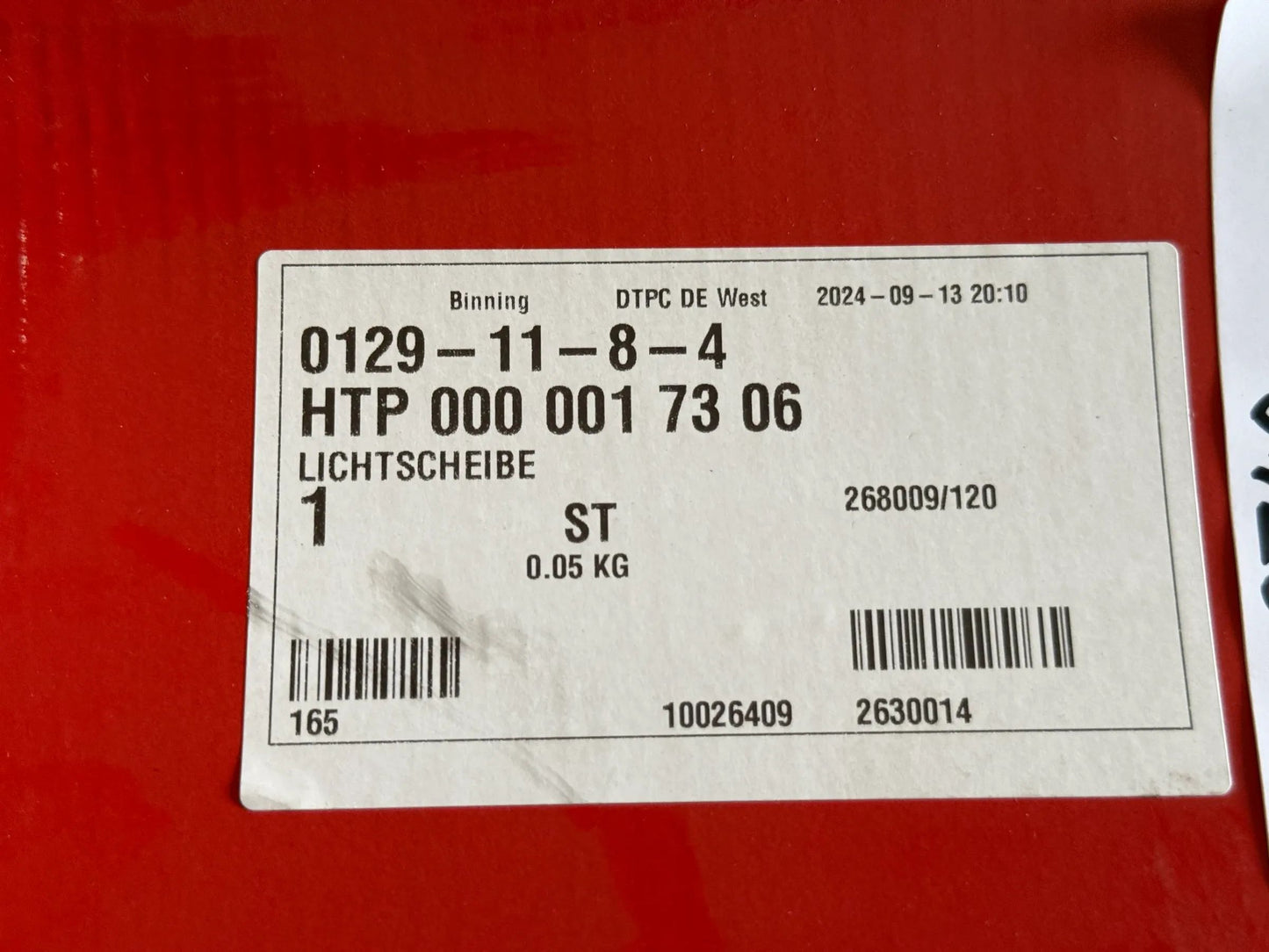 Original Herth+Buss Fahrzeugteile GmbH & Co. KG Rücklichtglas 83842740 NEU