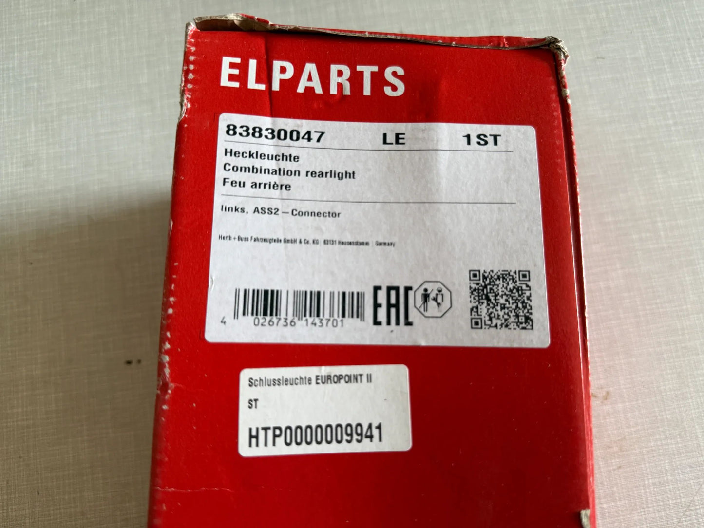 Original Herth+Buss Fahrzeugteile GmbH & Co. KG Heckleuchte links 83830047 NEU