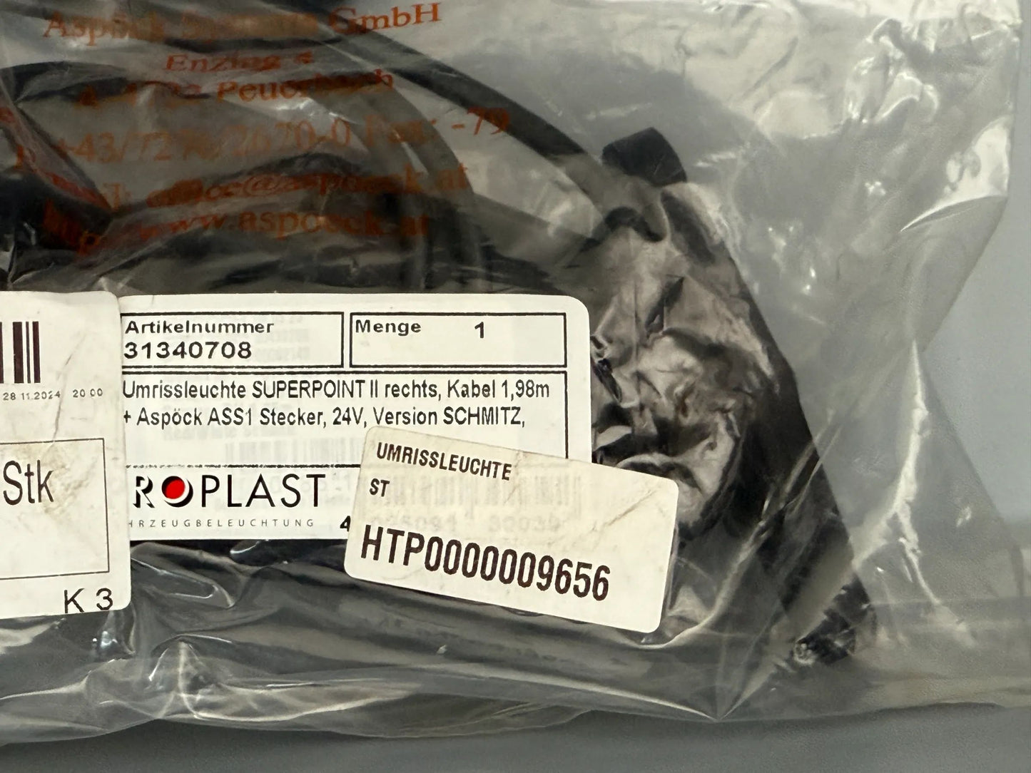 PROPLAST Fahrzeugbeleuchtung GmbH Umrissleuchte SUPERPOINT II rechts 31340708