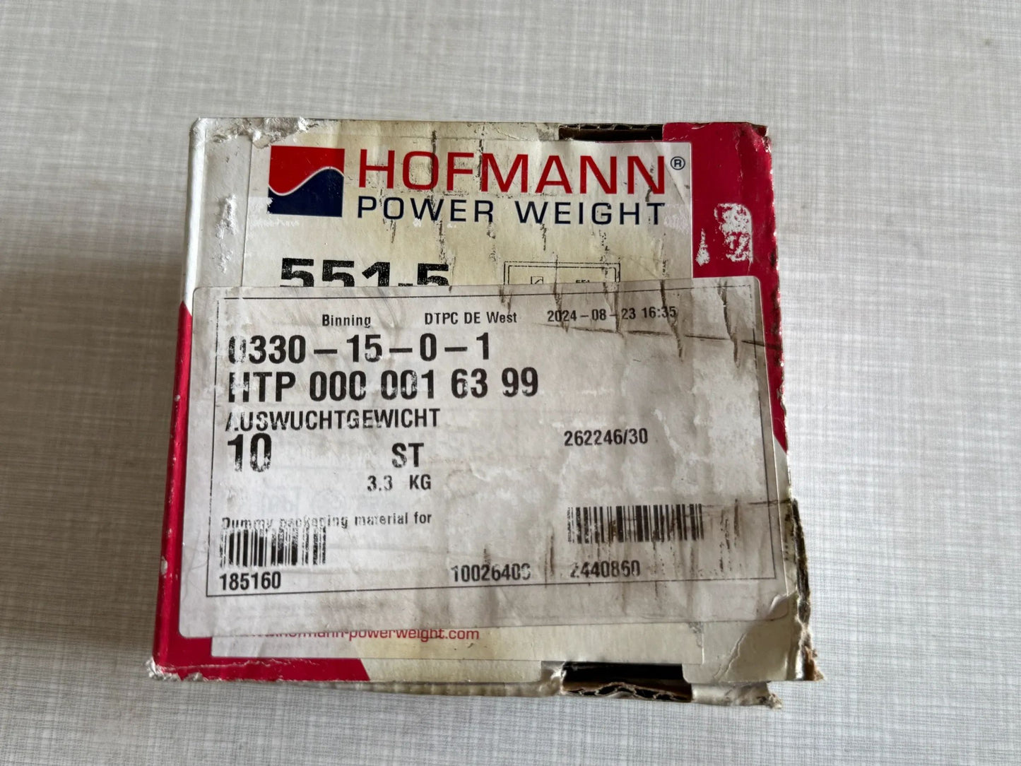 Original WEGMANN automotive GmbH Klebegewicht  Typ 551, 300g, Blei, Silber 10st