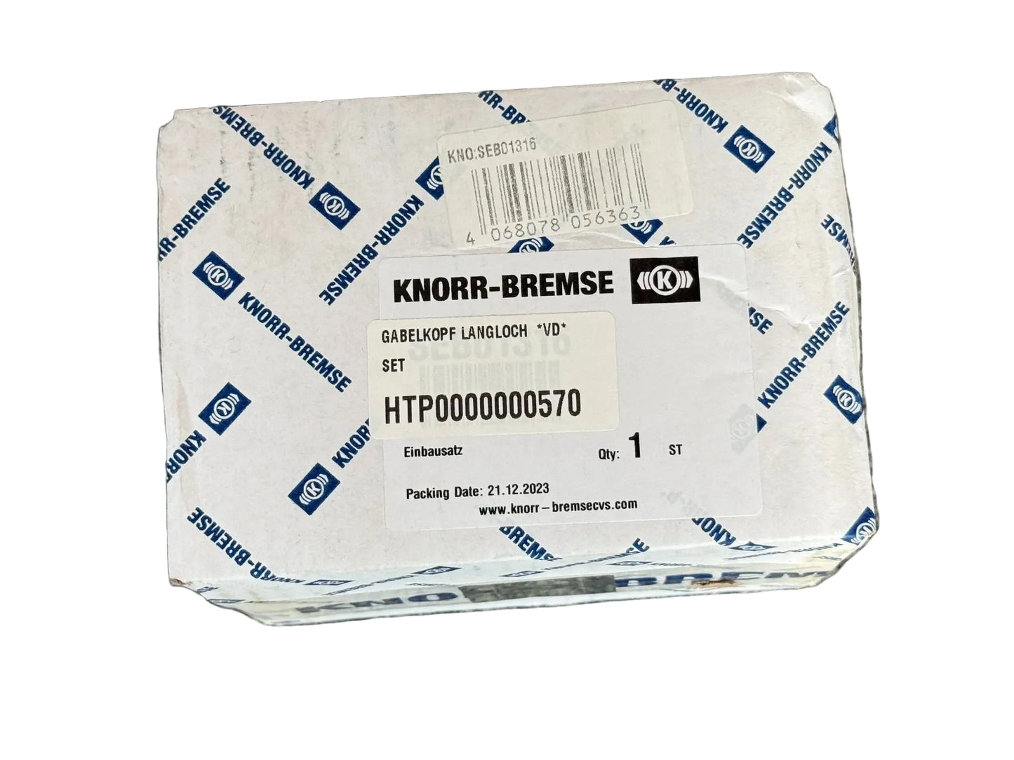 Original KNORR-BREMSE Einbausatz Gabelkopf Langloch SEB01316 NEU