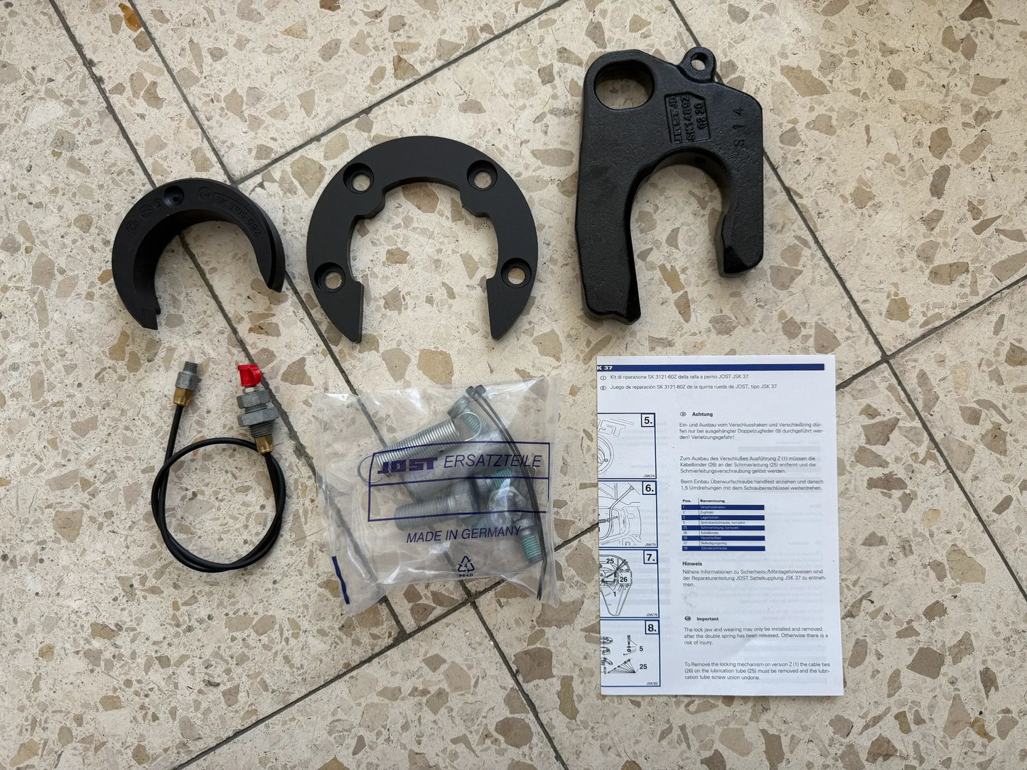 Original JOST Reparatursatz Verschluss JSK37CW - SK 3121-60 Z - SK312160Z NEU