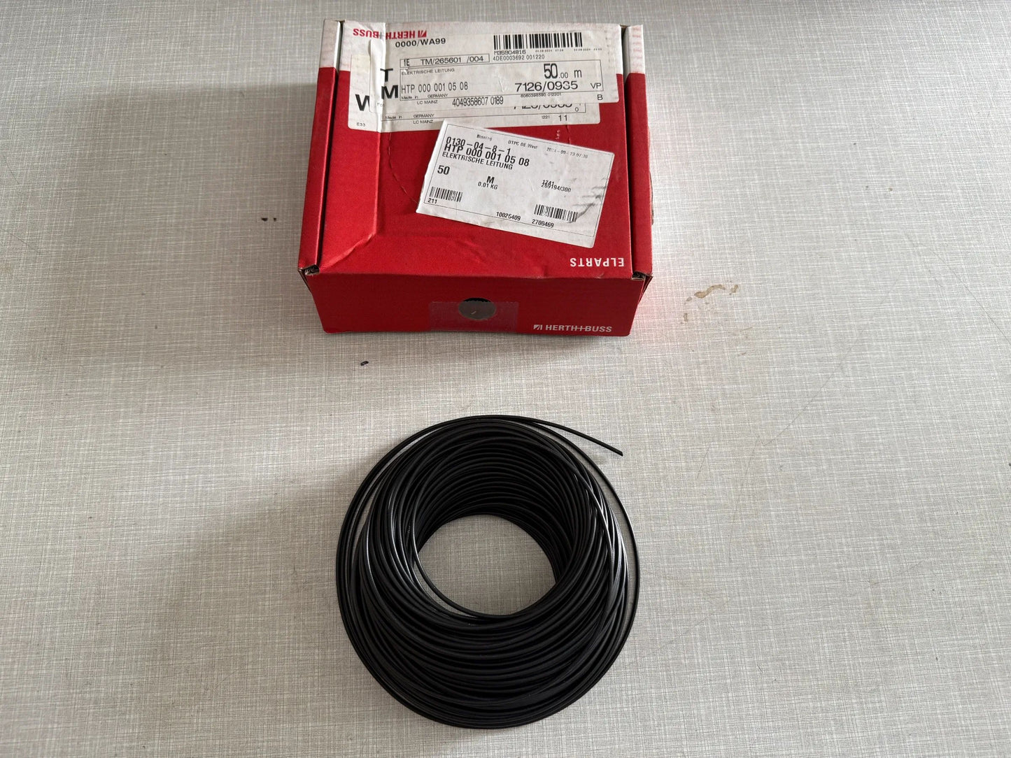 Original Herth+Buss Fahrzeugteile GmbH & Co. KG Elektrokabel 50m 51275106000 NEU