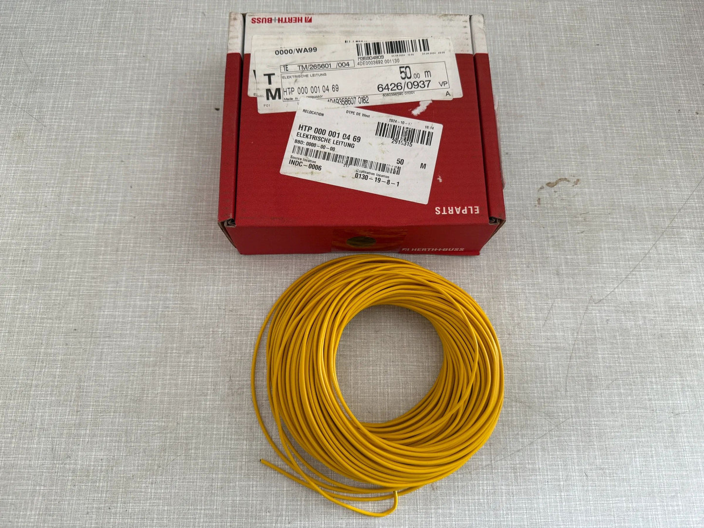 Original Herth+Buss Fahrzeugteile GmbH & Co. KG Elektrokabel 50m 51275106002 NEU