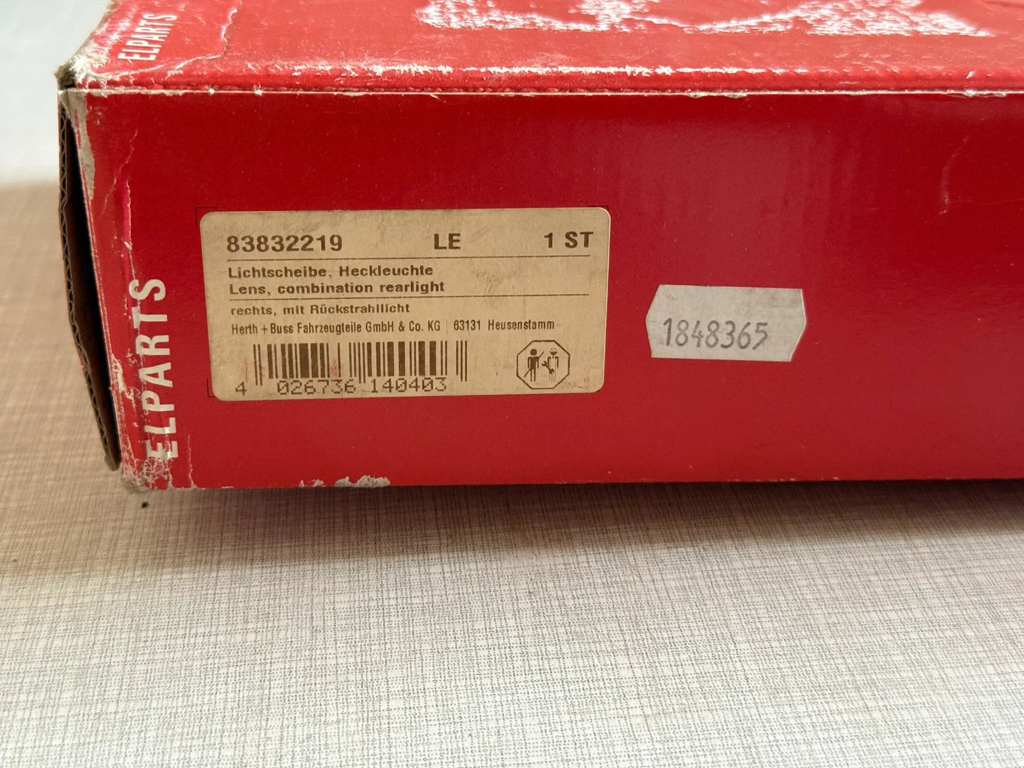 Original Herth+Buss Fahrzeugteile GmbH & Co. KG Heckleuchte 83832219 NEU