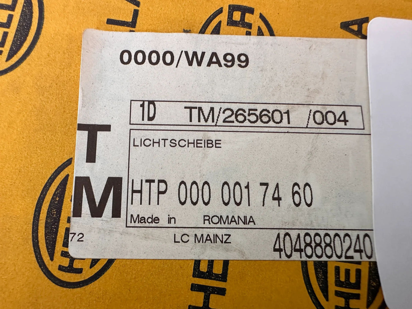 Original Hella Rücklichtglas Links 9EL 183 432-031 NEU