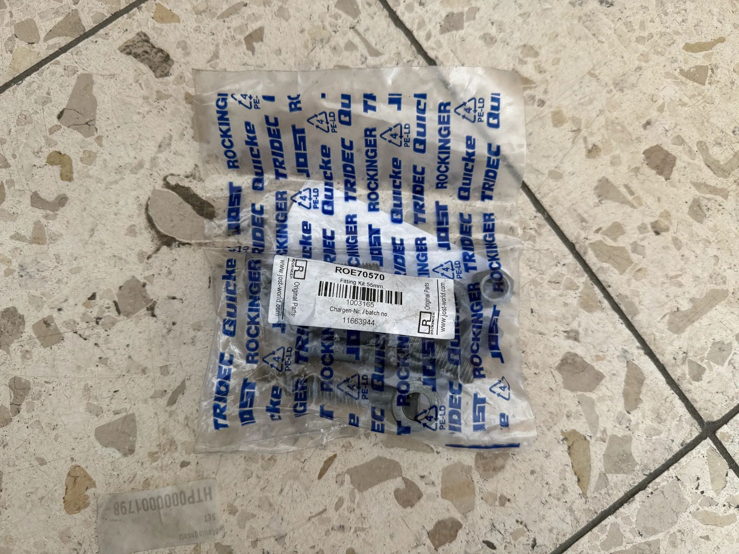 Original JOST ROCKINGER Bef. Basisplatte Variobloc L: 55mm - ROE70570 NEU