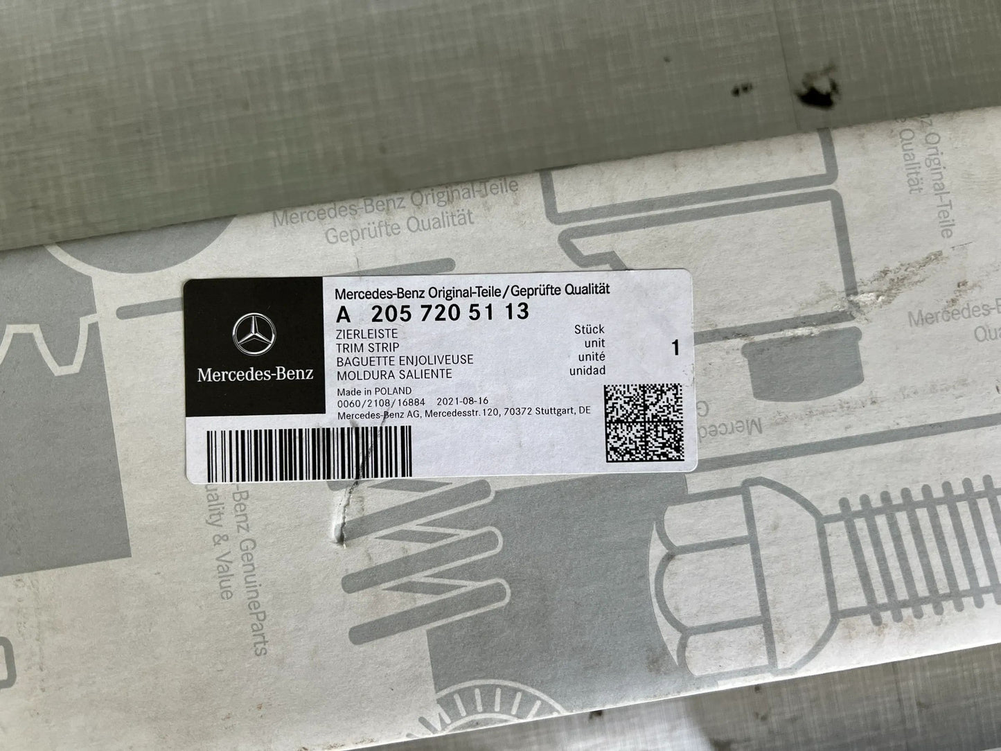 Original Mercedes-Benz W205 C-Klasse Zierleiste Vorne links A2057205113 NEU