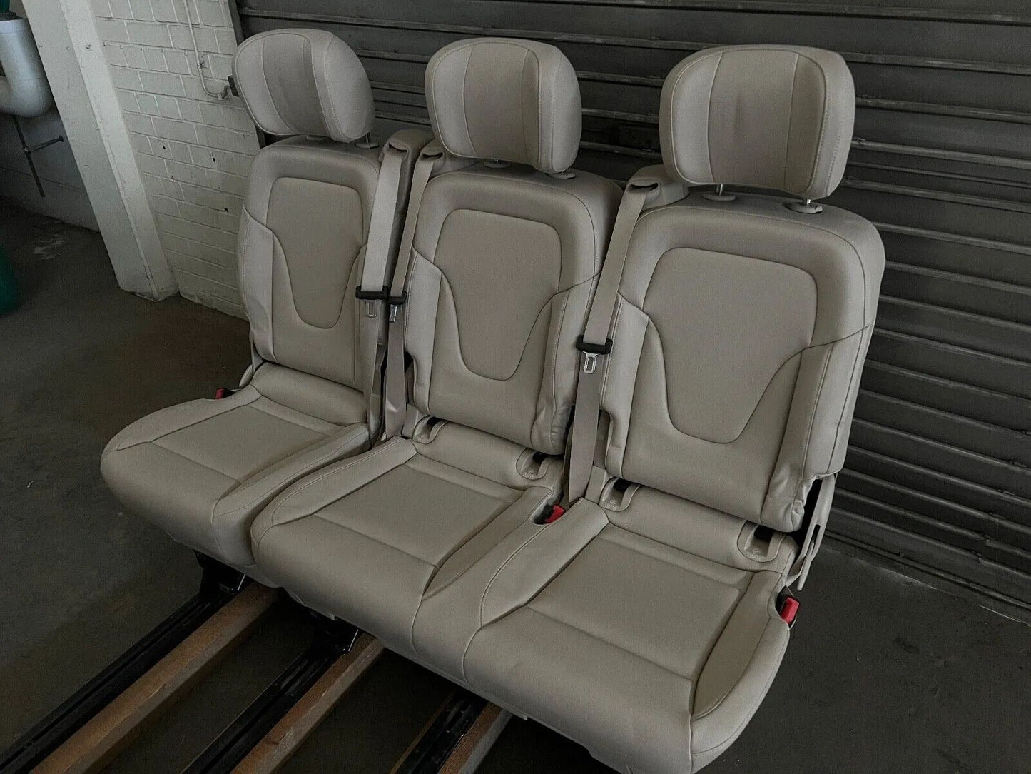 ORIGINAL Mercedes Benz W447/W448 V-Klasse/Vito 3er Sitzbank Kunstleder Beige