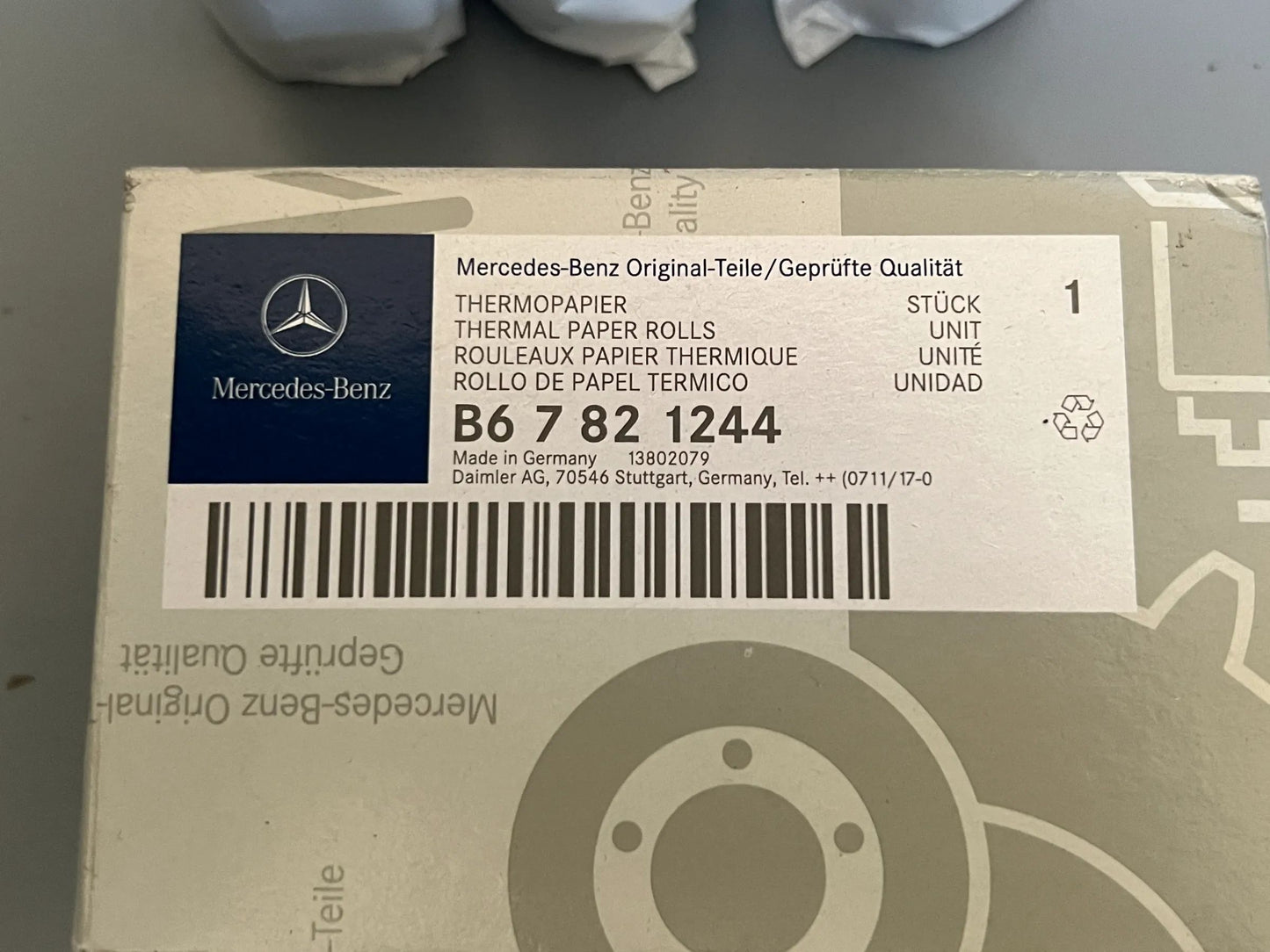 Original Mercedes-Benz Thermopapier B67821244 NEU