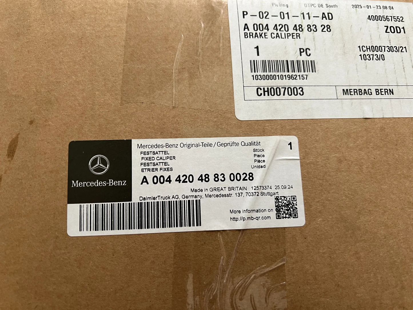 Original Mercedes-Benz Bremssattel A0044204883 NEU