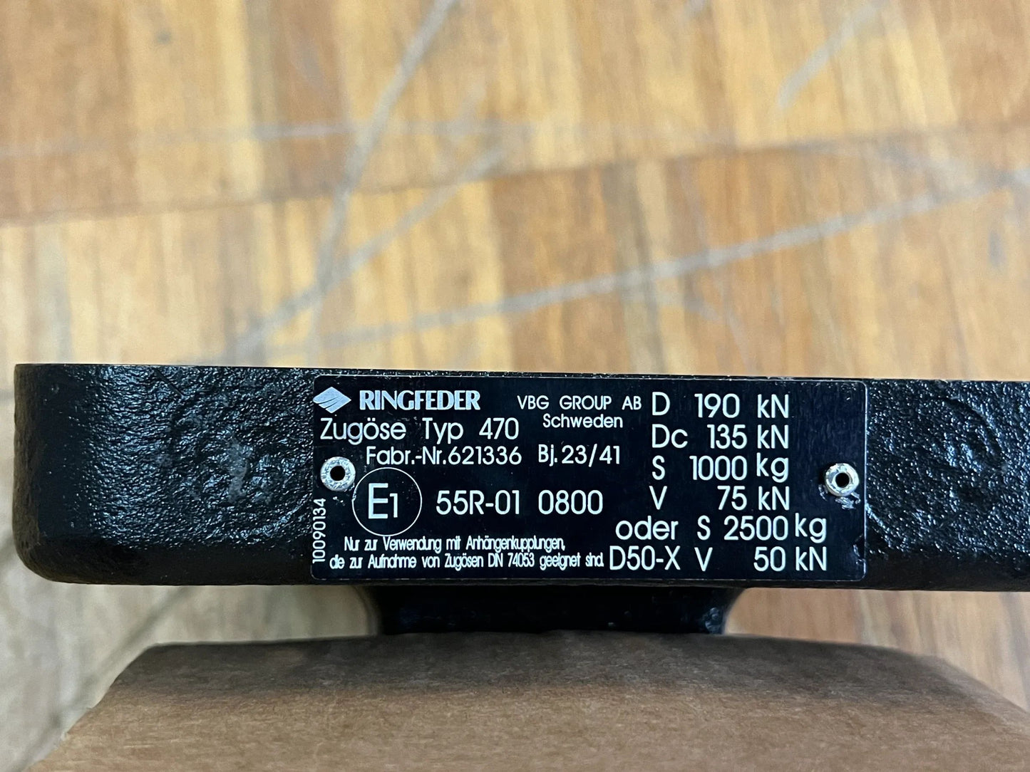 ORIGINAL Ringfeder Zugöse TYP 470 50 mm Flanschzugöse 8-Loch Befestigung NEU