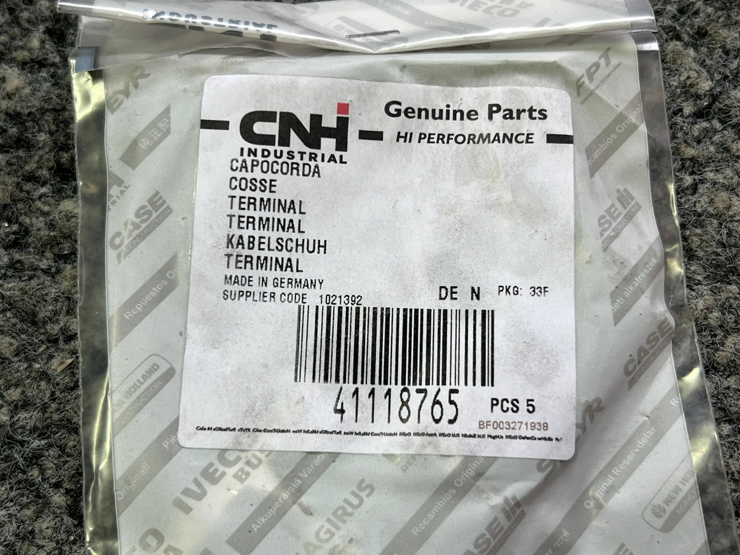 Original Iveco CNH Kabeschuh 41118765 NEU