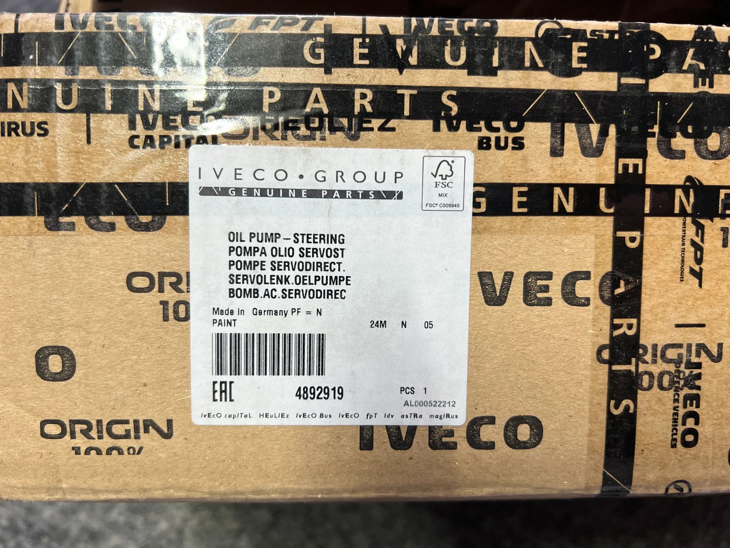 Original Iveco Servolenkung Ölpumpe 4892919 Bosch 7683900301 NEU