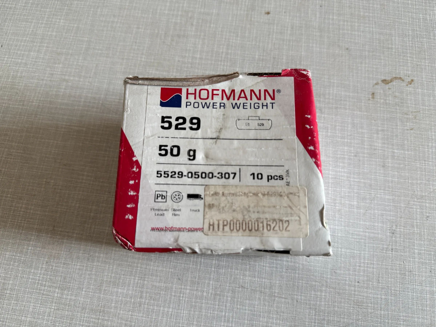 Original WEGMANN automotive GmbH Schlaggewicht Typ 529, 50g, Blei, grau 10st NEU