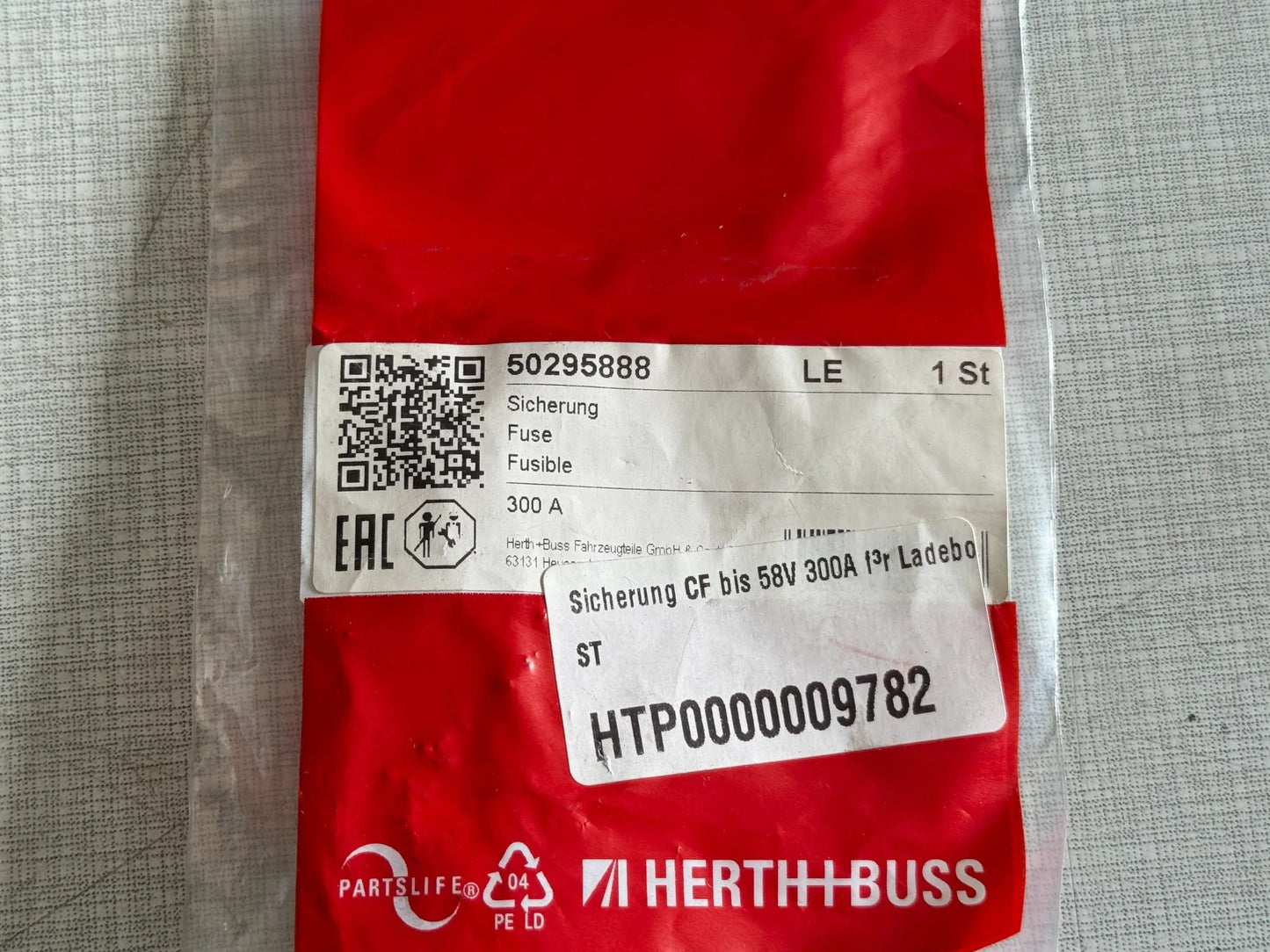Original Herth+Buss Fahrzeugteile GmbH & Co. KG Sicherung 50295888 NEU
