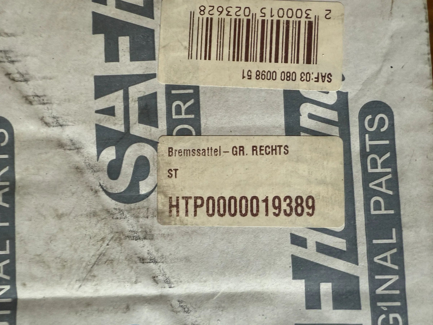 Original SAF Bremssattel rechts .SBS2220 H01 - 03080009850 NEU