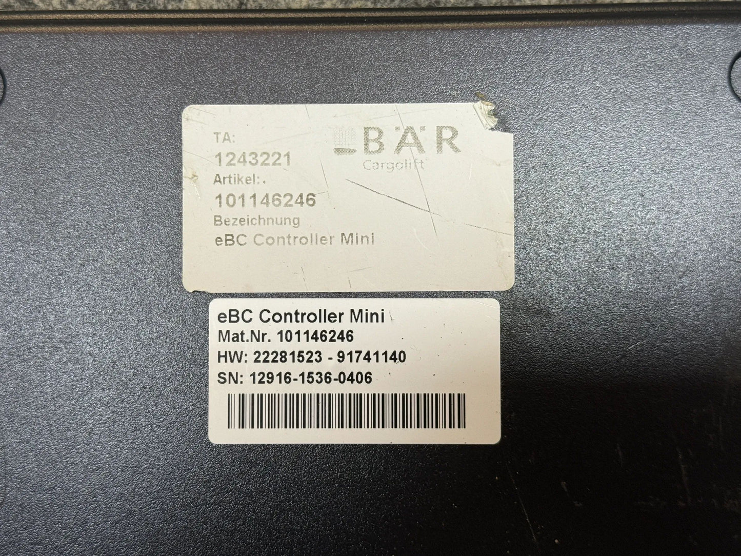 Original BÄR Cargolift eBC Controller Mini 101146246 1243221 NEU