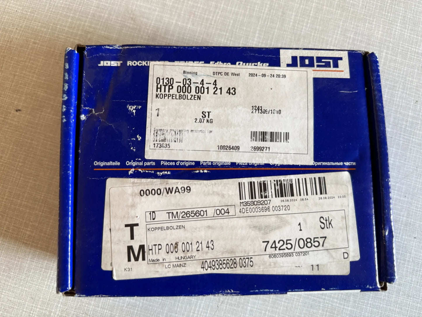 Original JOST-Werke Deutschland GmbH Kupplungsbolzen Typ: RO 50 ROE47130 NEU