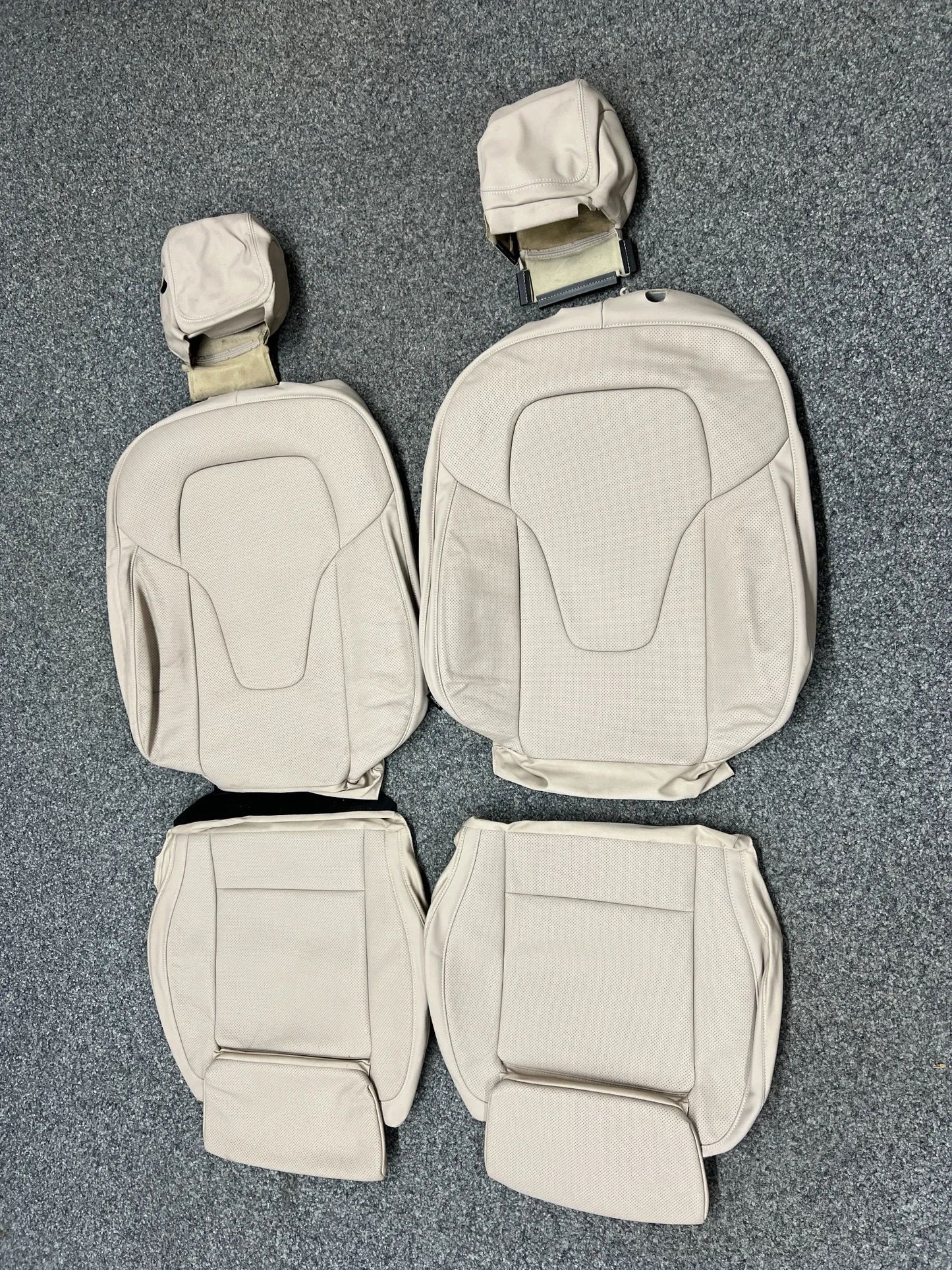 2 X Mercedes-Benz V-Klasse/Vito W447 Sitzbezug Komplett Kunstleder Beige NEU