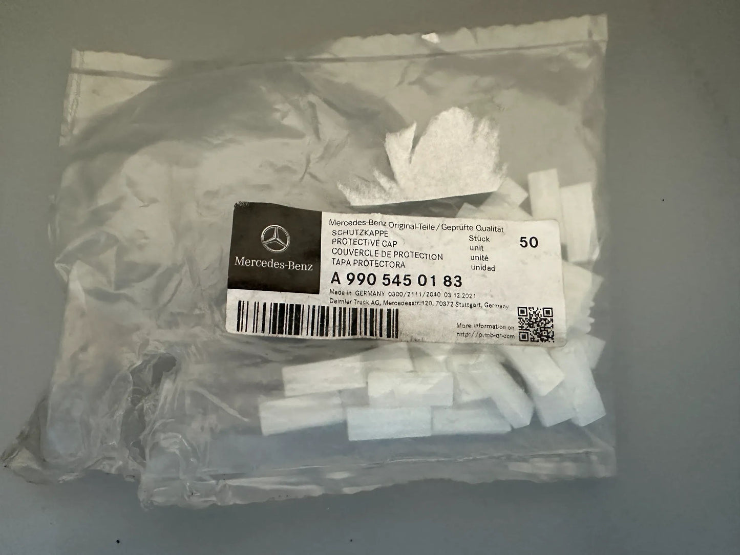 50X Original Mercedes Benz Schutzkappe A9905450183 NEU