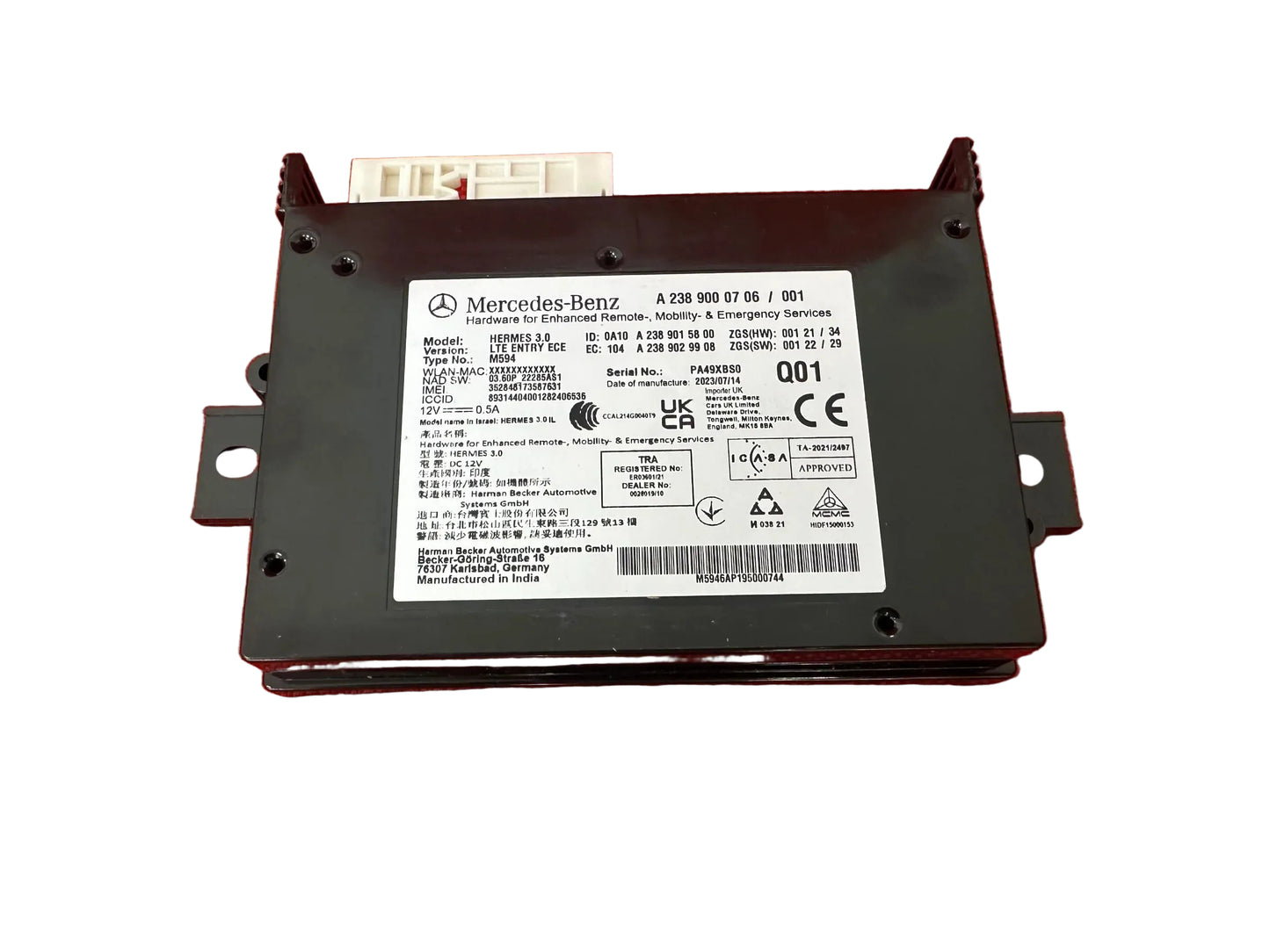 ORIGINAL MERCEDES BENZ SPRINTER STEUERGERÄT Kommunikationsmodul WIFI A2389000706