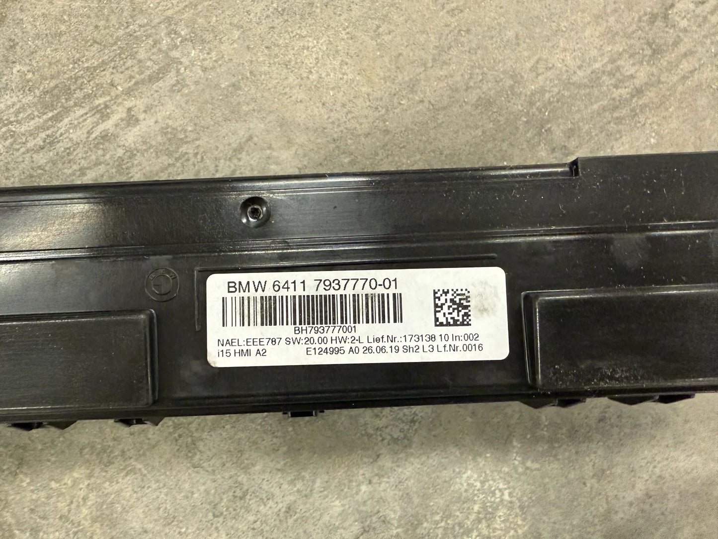 Original BMW i12 i15 i8 Bedienteil Klimaautomatik 7937770 NEU