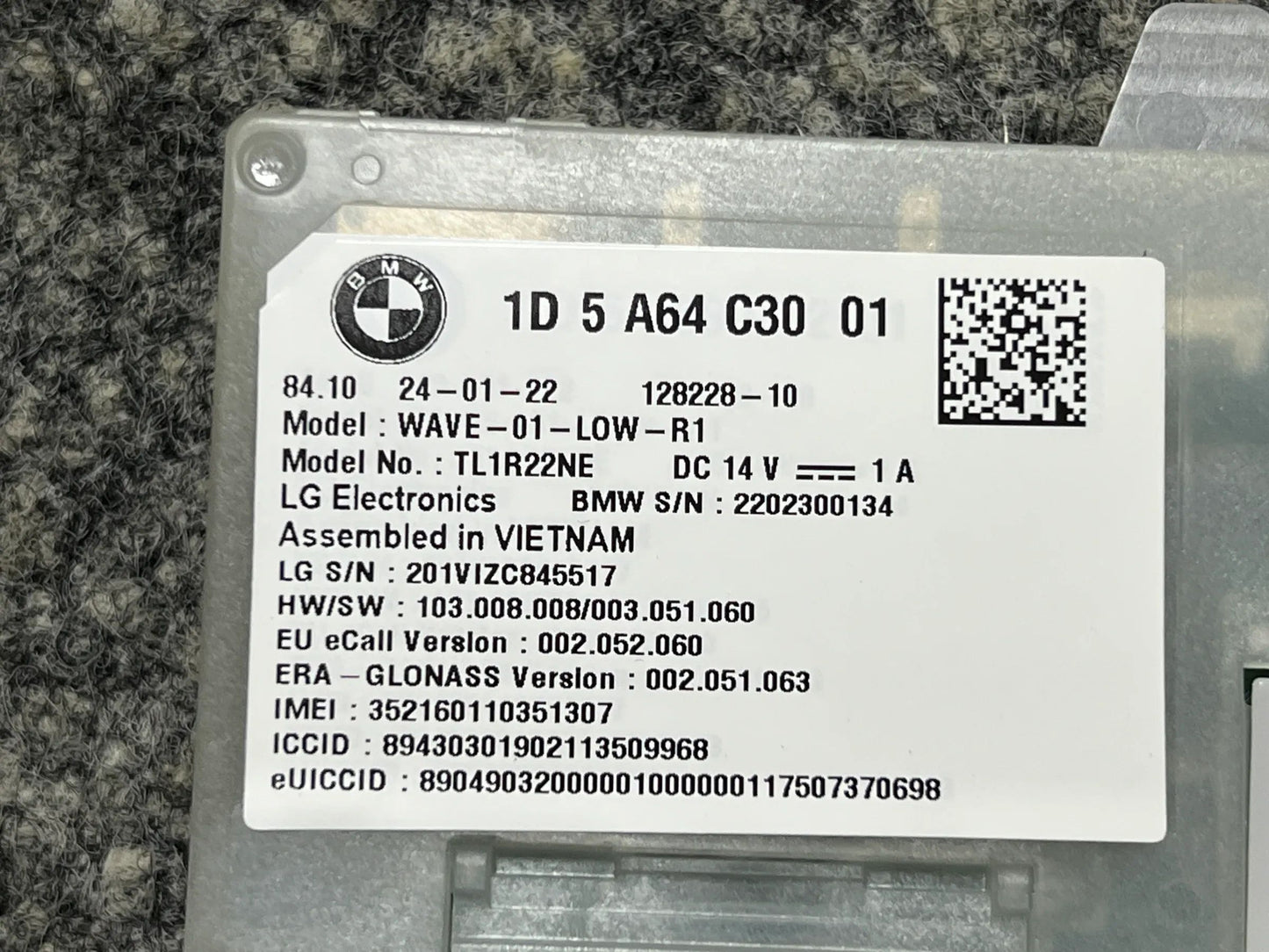 Original BMW Steuergerät für die Telematik-Antenne 5A64C30 NEU
