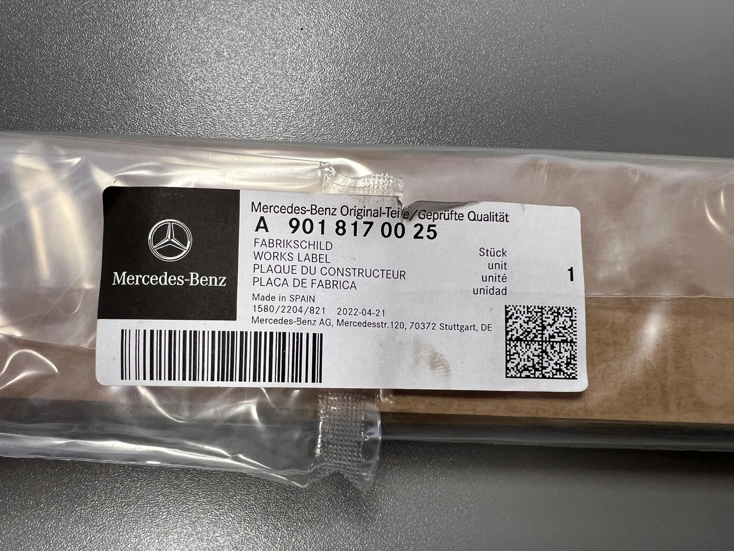 Original Mercedes-Benz Sprinter Fabrikschild FREIGHTLINER A9018170025 NEU