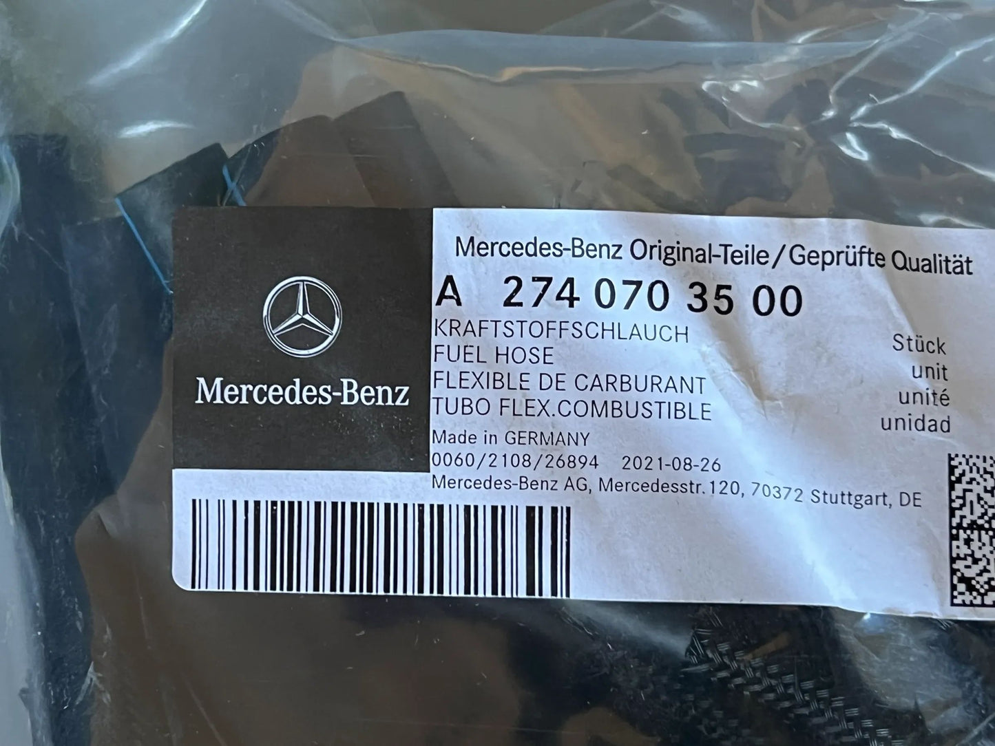 Mercedes Benz Kraftstoffschlauch Kraftstoffleitung Hochdruck A2740703500 NEU
