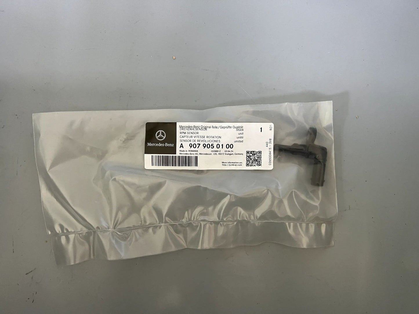 ORGINAL MERCEDES-BENZ ABS-SENSOR DREHZAHLSENSOR VORNE SPRINTER W907 A9079050100