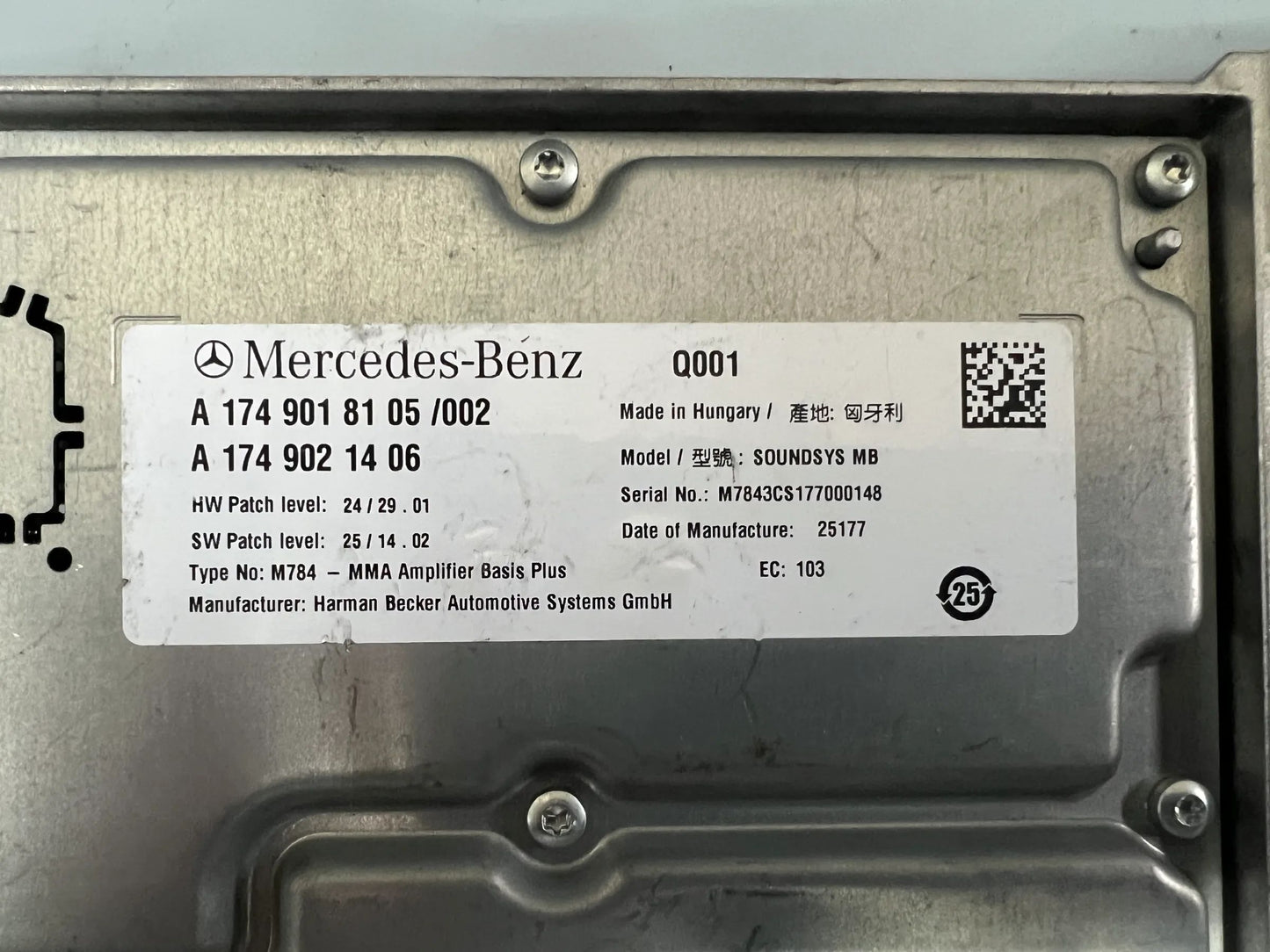 Original Mercedes Benz CLA W174 Steuergerät Soundgenerator A1749018105 NEU