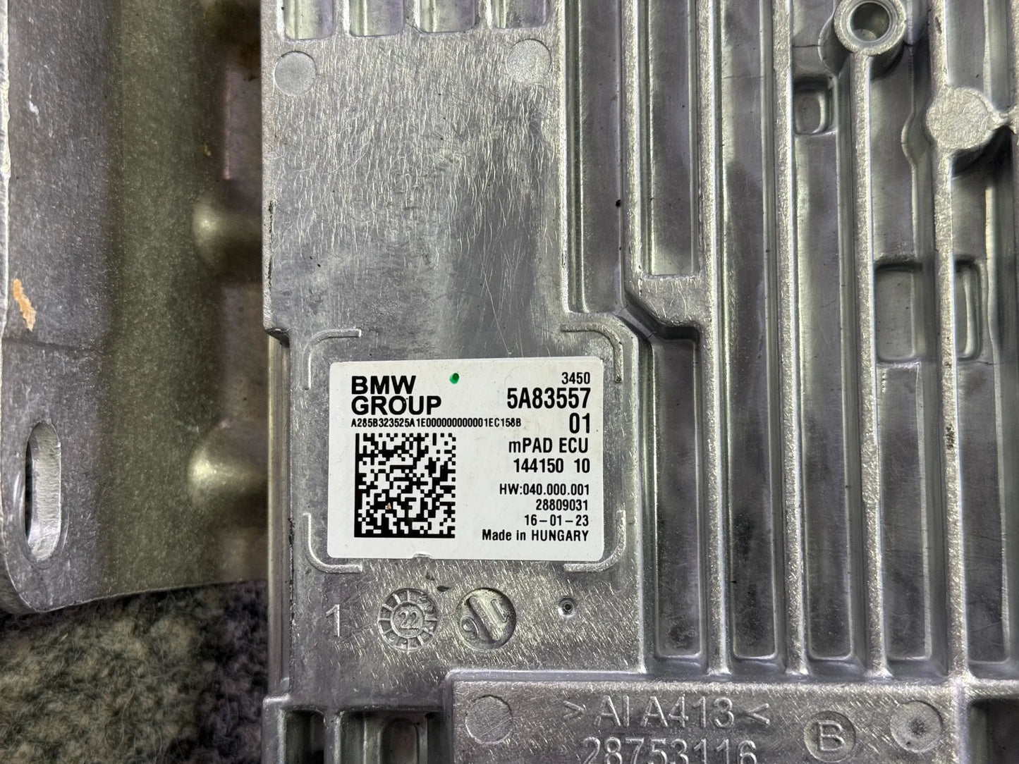 ORIGINAL BMW mPAD Steuergerät Fußgängerschutz Motorhaube 5A83557 NEU