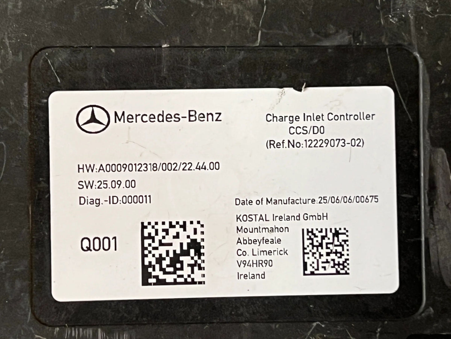 Original Mercedes-Benz Steuergerät Fahrzeugsteckdose A0009012318 NEU